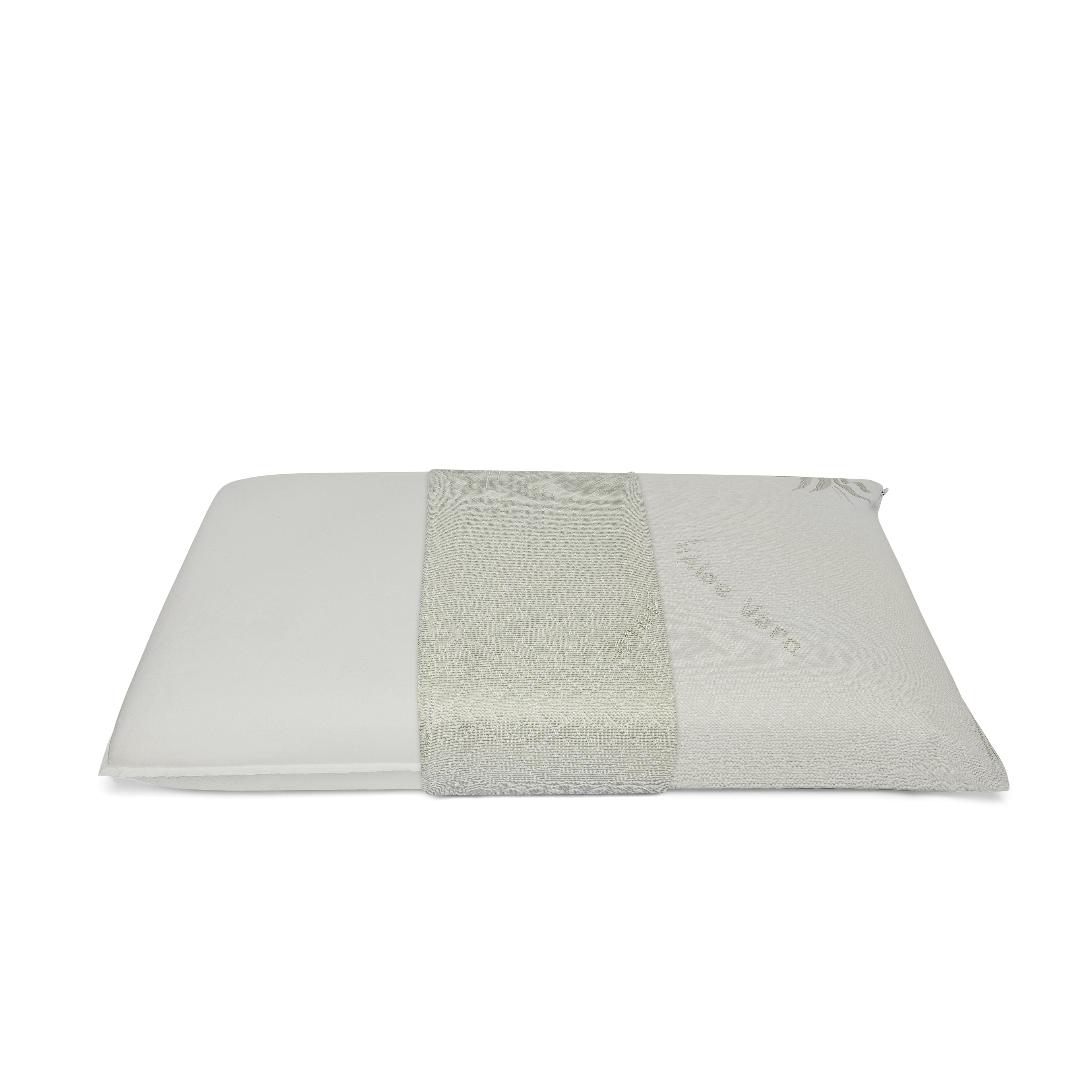 Guanciale Memory Saponetta Rivestimento Aloe sfoderabile altezza 13cm