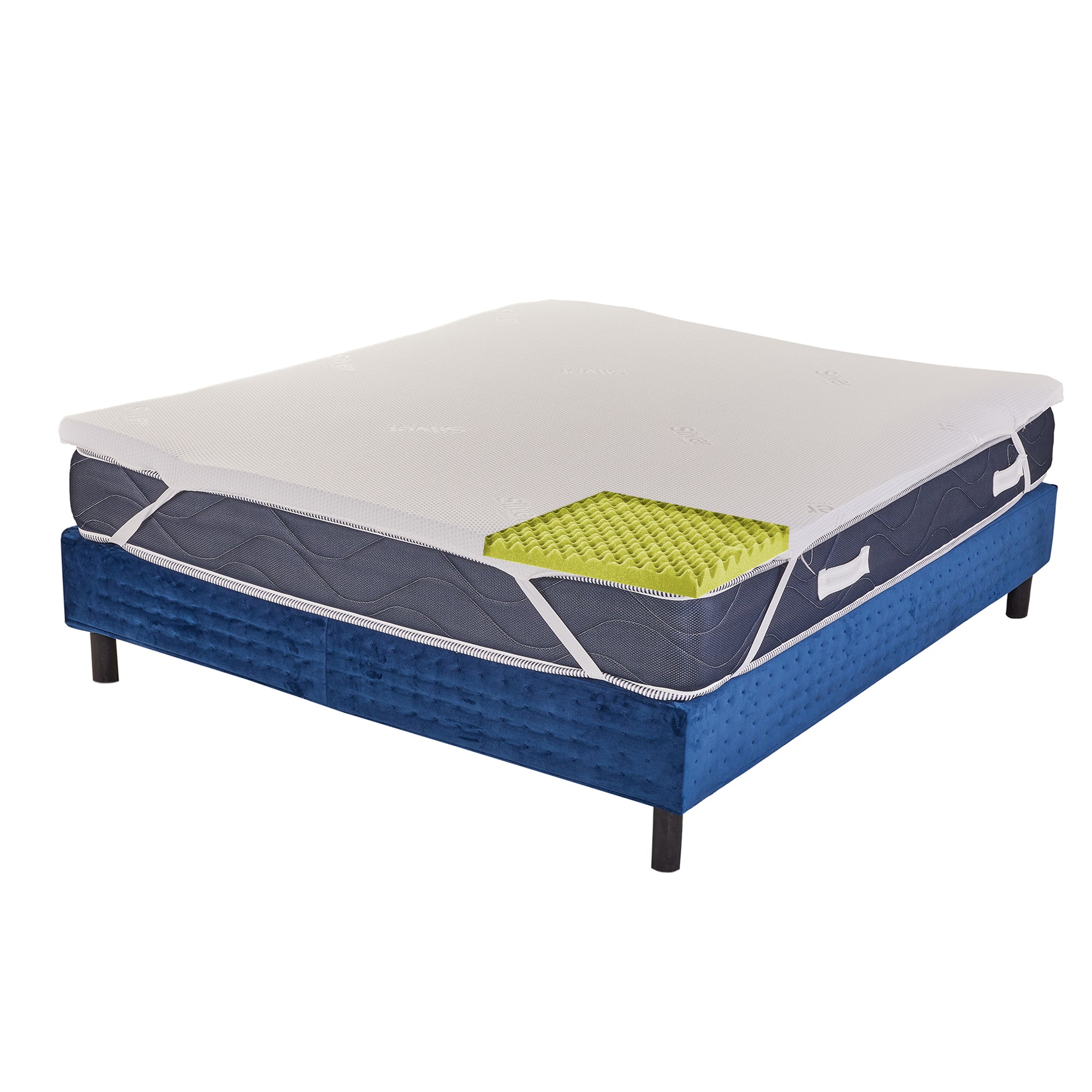 Memory Topper Camomilla 9 Zones Silver Covering